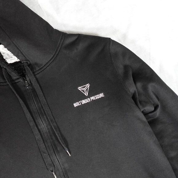 Sydney Jiu Jitsu Academy SJJA Sherpa Lined Hoodie Mens L Full Zip Logo Black - Picture 4 of 12
